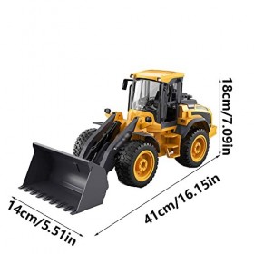 SZITW 1:16 RC Dozer Front Loader Outdoor 8 CH RC Front-End Loader Boy Shoveling Toys Multi-Fonction Bulldozer RC Construction