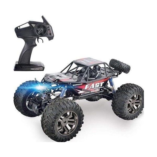 SUBECO 18,8 Pouces Super Grand modèle de Voiture télécommandée 4WD Bigfoot Monster Escalade Véhicule RC 20 km/h 2,4 G Charge 