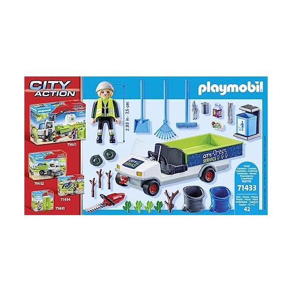 Playmobil- Netturbine avec véhicule électrique, 71433