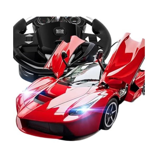 RC Super Car Échelle 1:10 Détection de gravité Volant Télécommande Fonction complète Facile à Utiliser Jouet pour Enfants ave