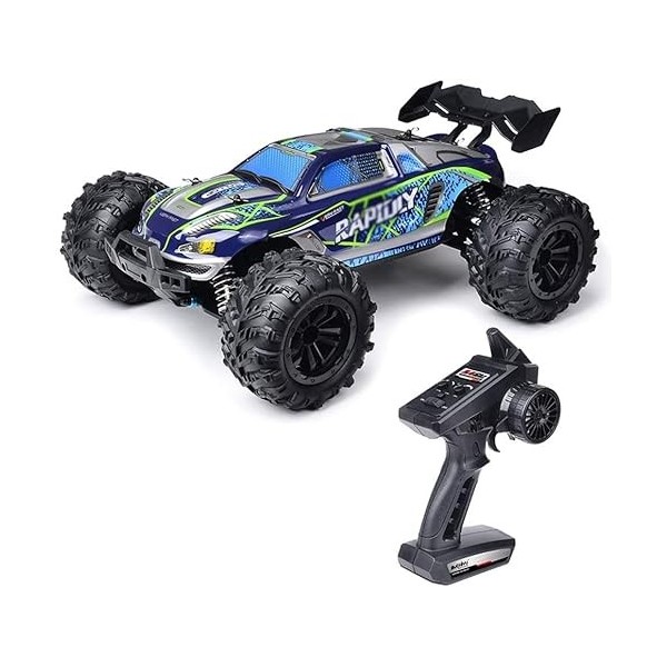 SUBECO Voiture télécommandée 1:16 avec lumières LED - Voitures RC Tout-Terrain 4x4 pour Adultes et Enfants, Camion de qualité