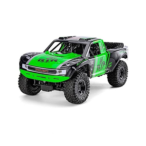 HEBXMF Voitures RC Camion RC amphibie 2,4 GHz, véhicule RC tout-terrain à amortisseur 4WD, buggy RC descalade à grande vites