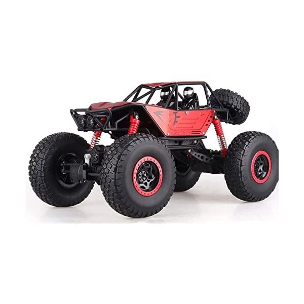 HEBXMF 2.4G Buggy RC descalade Absorbant Les Chocs, Grand véhicule télécommandé Tout-Terrain en Alliage 4WD, Voiture Rc à Gr