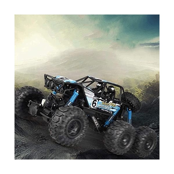 HEBXMF Voitures RC Grand véhicule RC Tout-Terrain à 6 Roues, Buggy RC descalade à Grande Vitesse Tout-Terrain, Camion RC éta