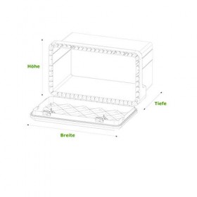 Daken WELVET Boîte de Rangement en Plastique pour Camion 800 x 500 x 470 mm - Coffre à outils