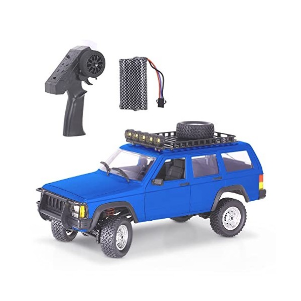 Goolsky Camion télécommandé, RC Rock Crawler avec portes ouvertes, voiture télécommandée 2,4 GHz 1/12 hors route, camions tél