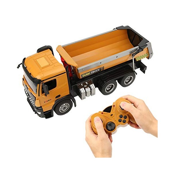 Shipenophy Camion à benne 1/14 2,4 GHz RC - Cadeau danniversaire idéal pour les enfants