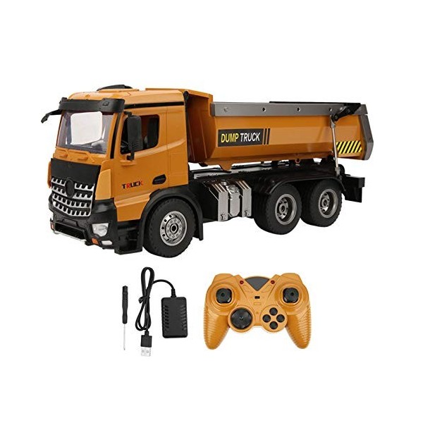 Shipenophy Camion à benne 1/14 2,4 GHz RC - Cadeau danniversaire idéal pour les enfants