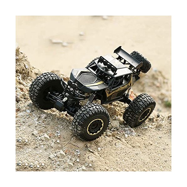 HEBXMF RC Cars Camion RC Tout-Terrain à Grande Vitesse 4WD, Buggy RC Tout-Terrain à Escalade Rapide, véhicule à dérive électr