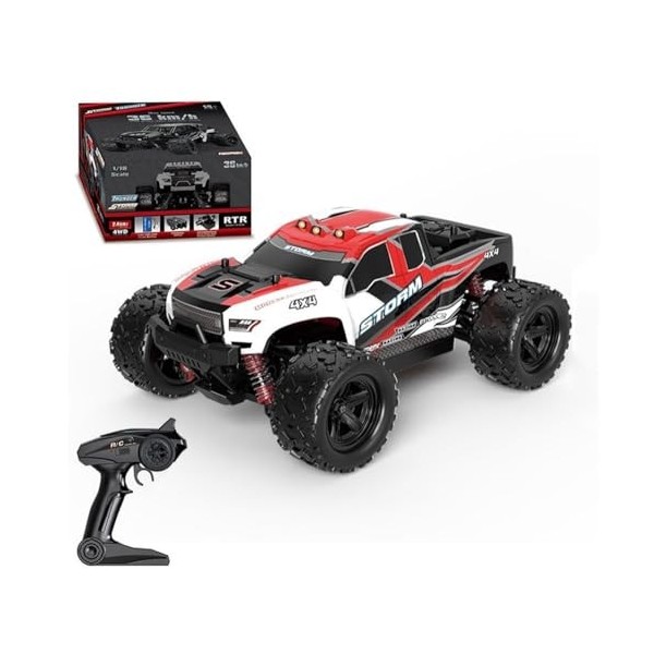 VUCICA Voiture RC tout-terrain à grande vitesse, véhicule descalade, jouet passionnant for garçons, voiture de course radioc