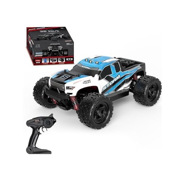 VUCICA Voiture RC tout-terrain à grande vitesse, véhicule descalade, jouet passionnant for garçons, voiture de course radioc