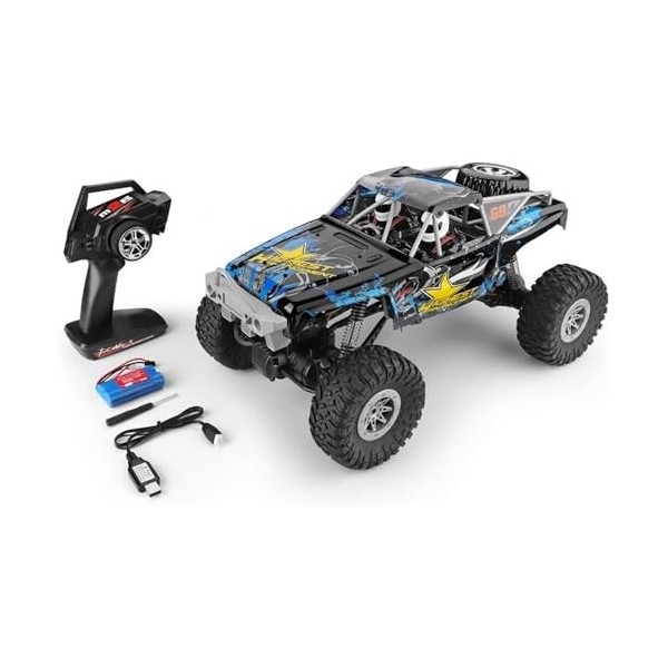 VUCICA Voiture RC échelle 1:10 2,4 GHz tout terrain étanche Monster Truck télécommande voiture tout-terrain escalade voiture 