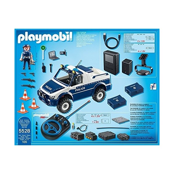 Playmobil - 310295-5528 - 4x4 De Police Radiocommandé avec Caméra