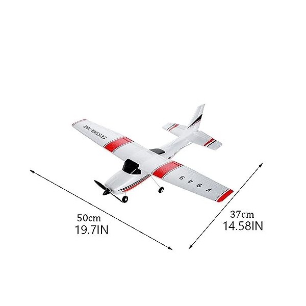 SZITW Avion RC Planeur RC 19,7 pouces Envergure Avion RC 3CH, Jouets davion  RC, Avion télécommandé 2,4 GHz avec gyroscope in