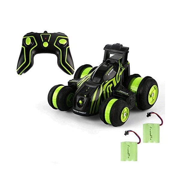 GLOYER Voiture de Cascade RC Tout-Terrain pour Enfants, Rotation à 360 °, déformation 4 Roues motrices, Trottoir Vertical 2,4