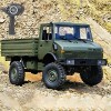 QIYHBVR Camion Militaire RC, Voiture Télécommandée 4 Roues Motrices À Léchelle 1:12, Voitures De Larmée 2,4 GHz, Camion Tou