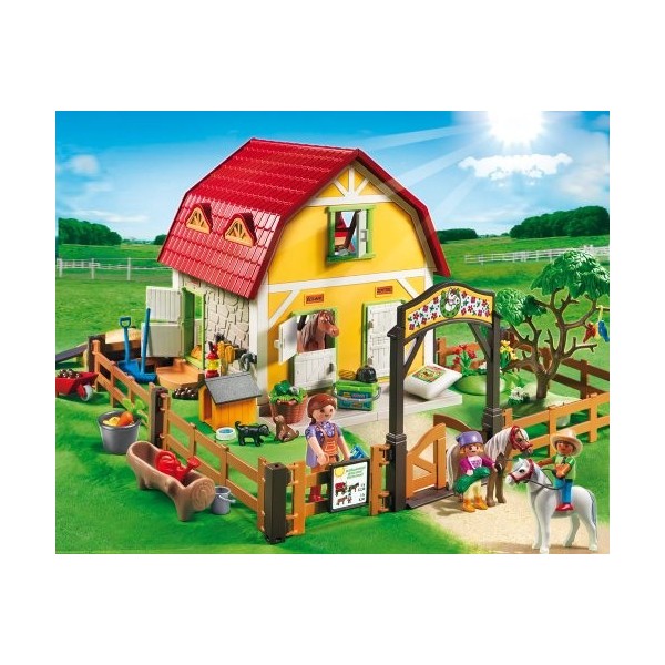 Playmobil - 5222 - Jeu de Construction - Ranch avec Poneys