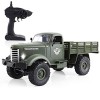 MADBLR7 Camion militaire RC Voiture de larmée tout-terrain sur chenilles 2.4GHZ Radiocommandé Camion RC 1:16 Véhicule de voi