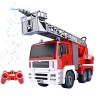 MADBLR7 Camion de pompiers télécommandé, 13CH 2.4G Super-Large Jet deau Rc Camion de Pompiers Ascenseur Électrique Nuage Éch