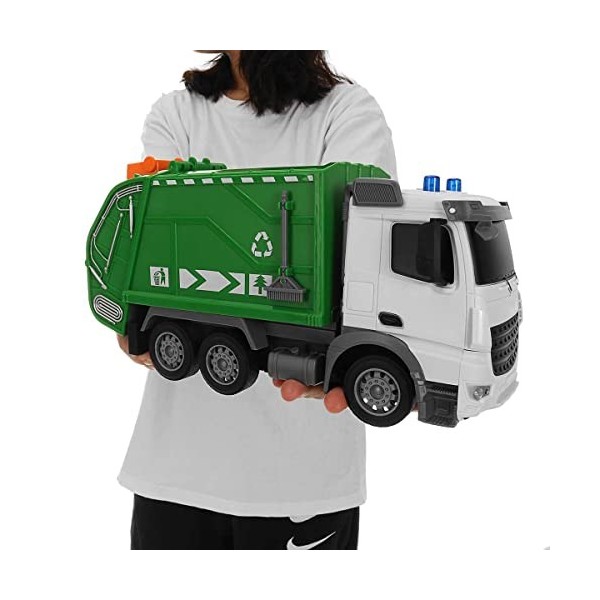 GLOYER Big RC Truck 2.4G Télécommande Véhicule dassainissement Camion Radiocommandé Voitures Simulation Camion Poubelle Voit