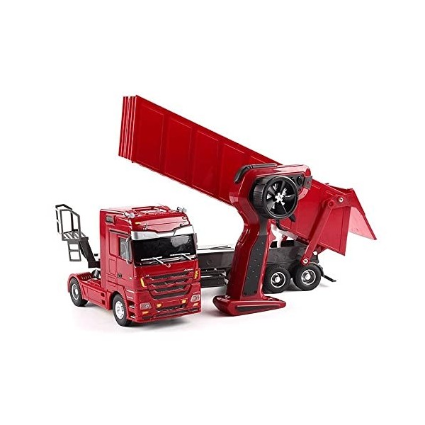 MADBLR7 Camion RC 1:32 Dumper 10 Chariot inclinable à Roues Radiocommande Astuce Camion Auto Lift Engineering Container Véhic