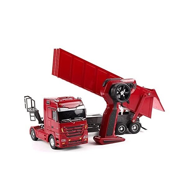 WANIYA1 Échelle 1:32 Dumper RC Truck 2.4GHZ Télécommande Camion Ingénierie Construction Voiture 10 Roues Chariot Basculant Ra