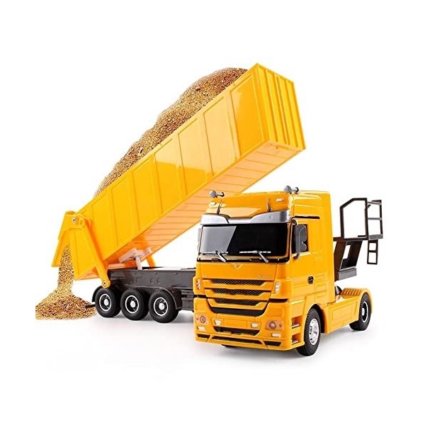 WANIYA1 Échelle 1:32 Dumper RC Truck 2.4GHZ Télécommande Camion Ingénierie Construction Voiture 10 Roues Chariot Basculant Ra