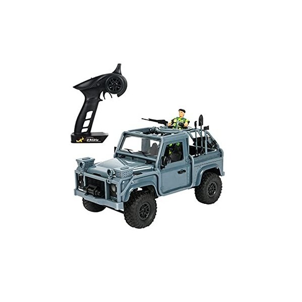 MADBLR7 1:12 Voiture Télécommandée Tout-terrain 4WD RC Army Truck, Camion Militaire Radiocommandé Voiture RC Télécommande Véh