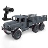 Latotoa Véhicule de transport militaire RC Véhicule électrique à grande vitesse RTR 1/16 Camion militaire 2.4G 6WD Simulation