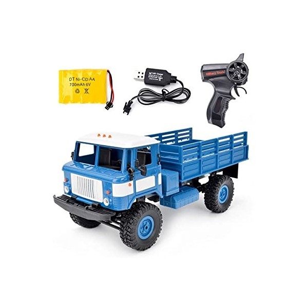 MADBLR7 2.4G 4WD Camion militaire tout-terrain à chenilles RTR Jouets Voiture tout-terrain RC 1:16 Voiture télécommandée pour