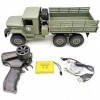 Jouets télécommandés, 1/16 Voiture RC 6WD Rock Crawler WW2 Véhicules de lArmée 6 Roues Télécommande Camion Militaire Jouets 