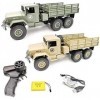 Jouets télécommandés, 1/16 Voiture RC 6WD Rock Crawler WW2 Véhicules de lArmée 6 Roues Télécommande Camion Militaire Jouets 