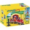 Playmobil - 6783 - Figurine - Train avec Gare Transportable