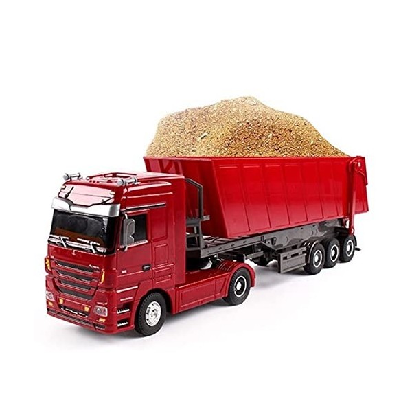 MADBLR7 50cm Grand RC Camion Lourd 6 Canaux Multi-fonction Télécommande Remorque 2.4G Électrique Télécommande Voiture Dump Ca