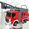 1/24 RC Camion de Sauvetage 2.4G Télécommande Camion de Pompiers Voitures Radiocommandées Jet dEau Échelle Pompier Jouets Ga