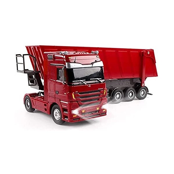 WANIYA1 Gros RC Camion 2. 4G RC Dumper Tilting Panier Light & Soundheavy Truck Boys Jouet RC Voitures Hors Route Véhicule tél