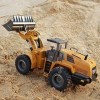 Rishx-toy 2.4g Radio Control 4 Voyant Bulldozer RC Truck Truck Shovel Chargeur Tracteur Front Chargeuse Construction Véhicule