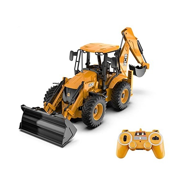 SZITW Tracteur dexcavatrice RC 16,2 pouces 1/20 chariot élévateur bidirectionnel camion de creusement et de chargement 2,4 G