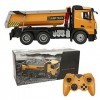 Vbestlife Voiture Dingénierie RC 1/14 2,4 GHz, Camion à Benne Basculante télécommandé | Cadeau de Jouet Dingénierie pour En