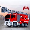 BTSOAR 2.4G Grandes voitures RC Camion de pompiers 10 canaux Télécommande Camion de pompiers Pompe à eau Rechargeable Échelle