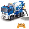 BTSOAR 1/20 RC Camion de Construction Télécommande Camion Bétonnière 6 Canaux 2.4G Voiture RC avec Son et Lumière Grand Camio