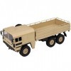 WPH Voiture télécommandée tout-terrain RC Army Camion télécommandé 1/16 RC Camion militaire radiocommandé Véhicule de larmée