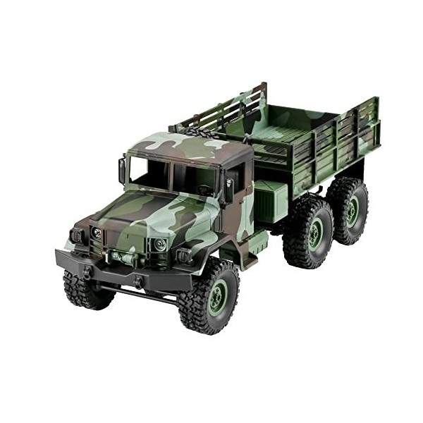 YYURUYI Camion de larmée Véhicule Tout-Terrain 6 Roues motrices Voiture Jouet pour Enfants Modèle de Voiture RC Camion desc