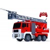 WANIYA1 Grand camion de pompiers de RC électrique 2.4g 1/20 à échelle extensible Moteur de pompiers avec des sons de travail 