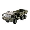 QIYHBVR Camion Militaire RC 6WD Rechargeable 2,4 GHz Voiture De Larmée Télécommandée avec Phare LED 1/12 RC Véhicule Armée C