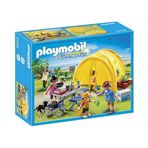 Playmobil - 5435 - Figurine - Famille Et Tente De Camping