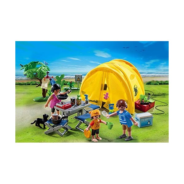 Playmobil - 5435 - Figurine - Famille Et Tente De Camping