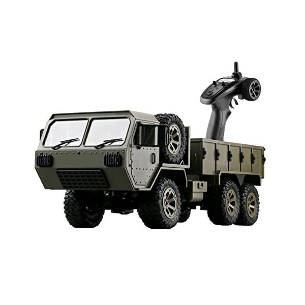 MADBLR7 6 Roues Télécommande Suspension Militaire Véhicule Tout-Terrain RC Camion Militaire 2.4GHZ 1:16 6WD Chargement Condui