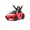 Lamborghini Style 12v Voiture électrique pour Enfants avec Batterie 12v et télécommande pour Parents - Rouge