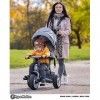 HyperMotion Tricycle Bébé Evolutif 1-5 Ans 20KG Max | Poussoir Réglable, Ceinture, Capote avec fenêtre, Siège Confortable, 